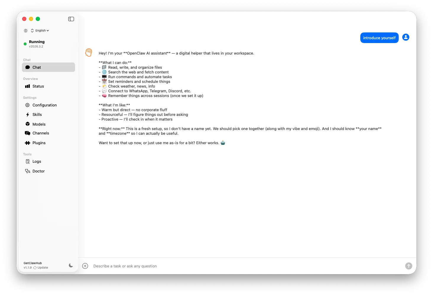 OpenClaw Chat Interface