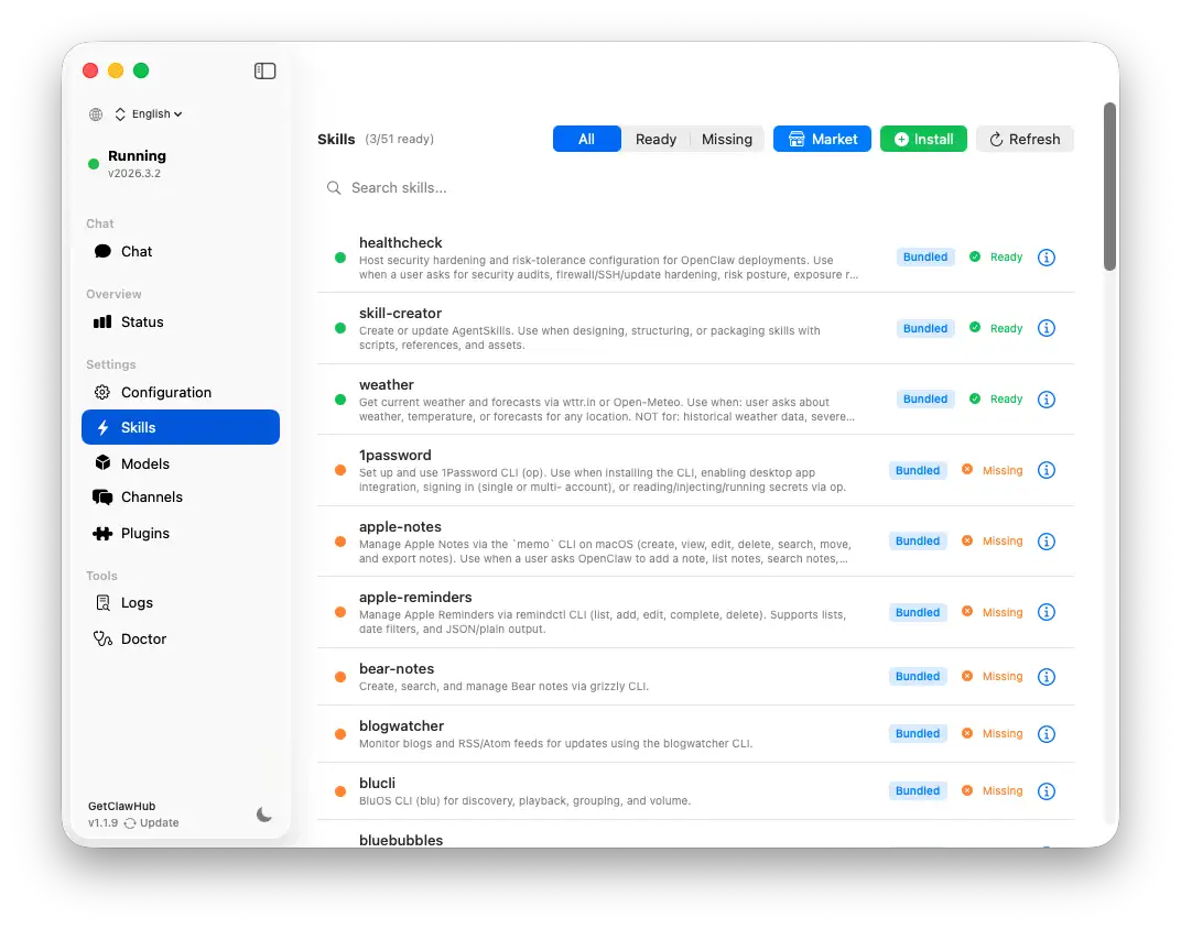 OpenClaw Skills Page