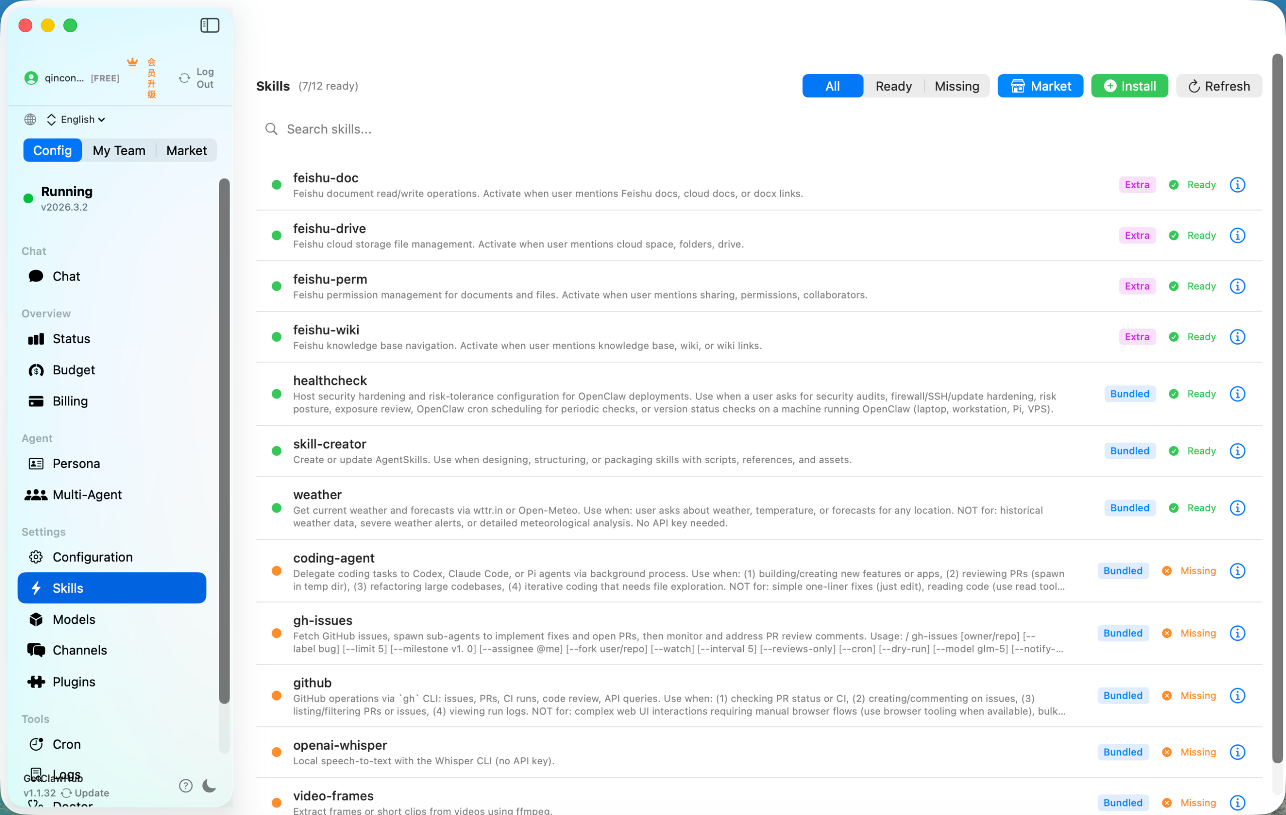 OpenClaw Skills Page